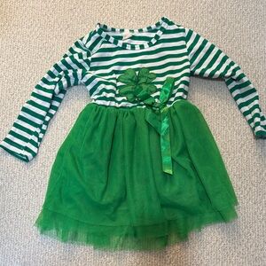 Green Striped St Patrick’s Day Dress